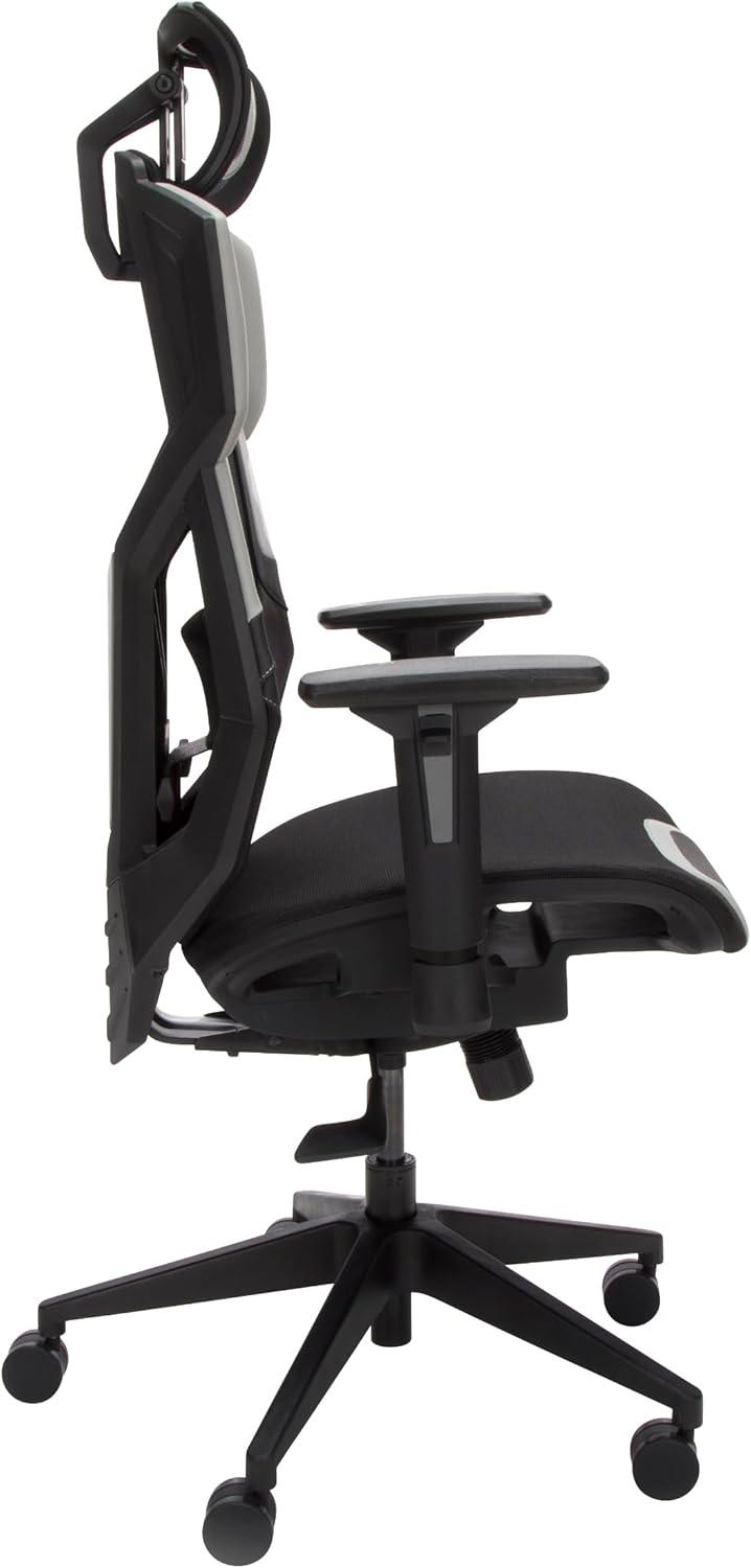 Respawn RESPAWN FLEXX Mesh Gaming Chair With Lumbar Support, Ergonomic Gaming Chair with Recline/Tilt Tension Controls, Adjustable Arms, 300lb Max Weight With Wheels for Computer/Desk/Office