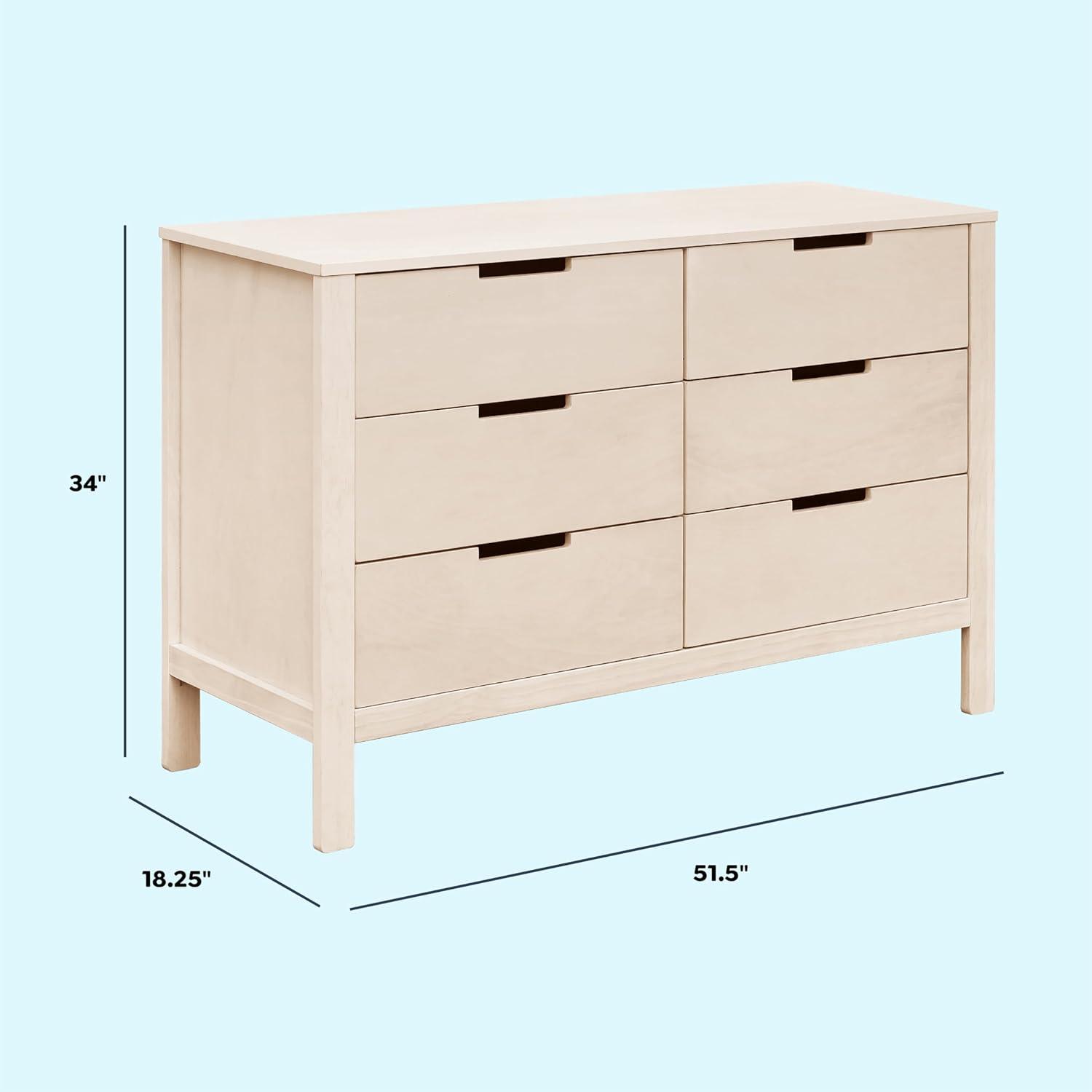 Colby 6 Drawer 51.25" W Double Dresser