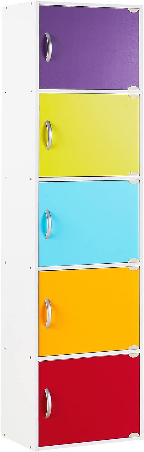 Rainbow Kids' 5-Door Toy Storage Bookcase