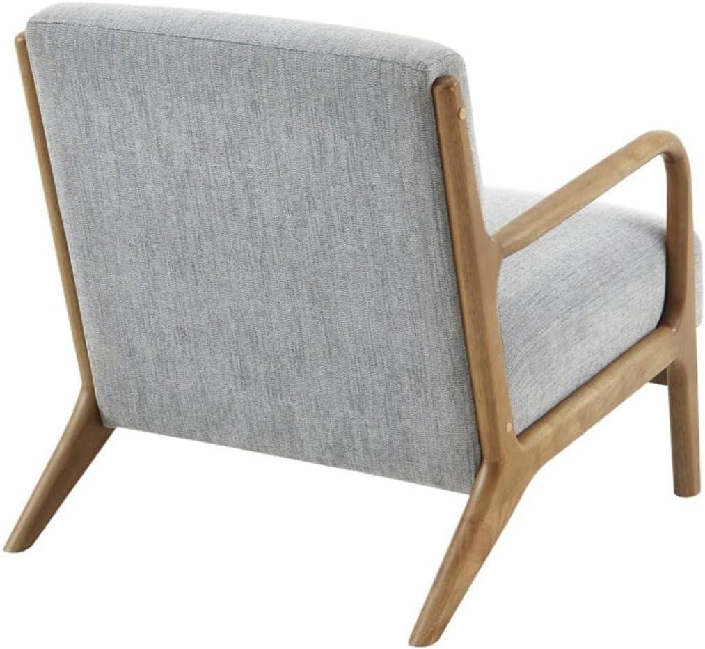 Ink+Ivy Novak Lounge Chair Teal: Upholstered Polyester, Rubberwood Frame, Spot Clean, 300lb Capacity