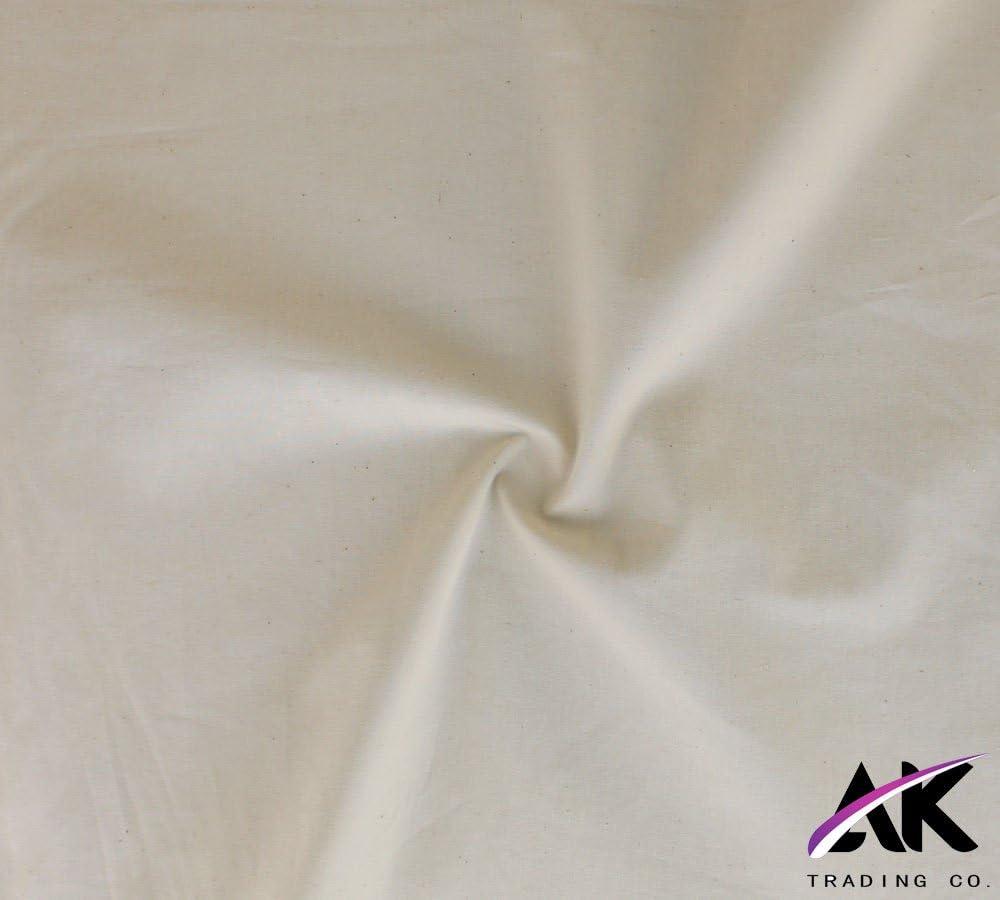 Natural 100% Cotton Muslin Fabric/Textile Unbleached - Draping Fabric - 5 yards continuous (60in. Wide)