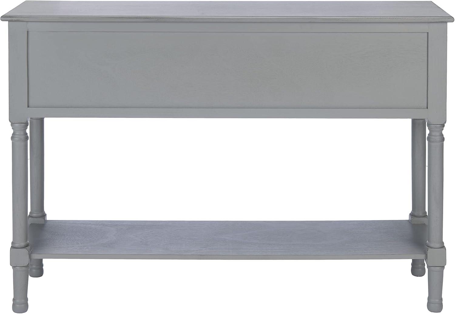 SAFAVIEH Haines Distressed Gray Wood Console Table with Drawer (42 in. W x 13 in. D x 29.5 in. H)