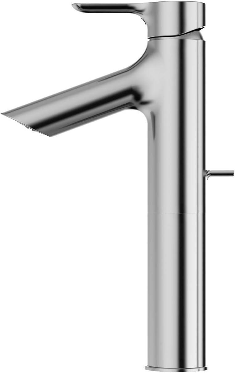 Single Hole Bathroom Faucet with Drain Assembly and Comfort Glide Technology