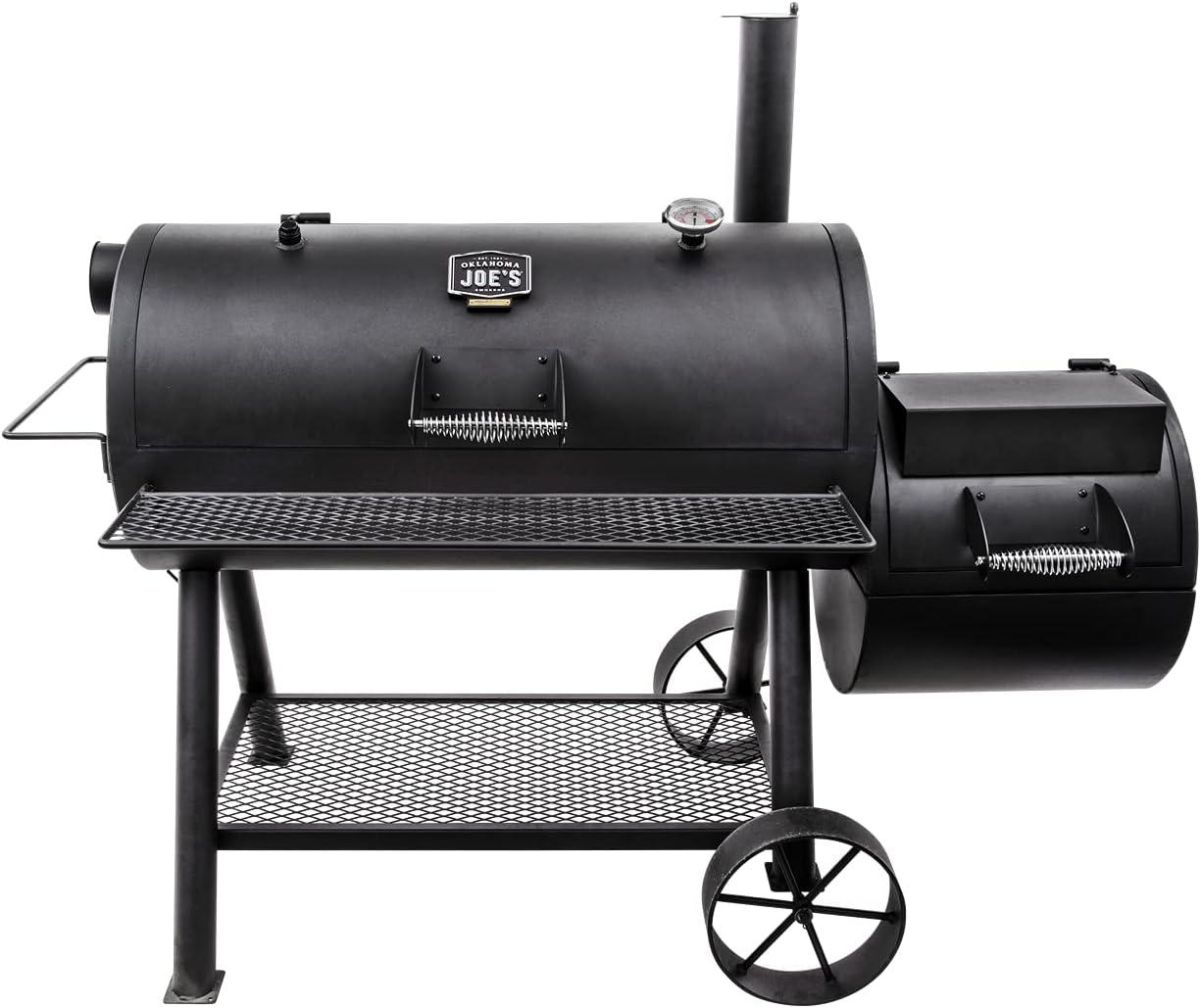 Oklahoma Joe's Oklahoma Joe's 1060 sq. in. Longhorn Reverse Flow Offset Smoker, Black