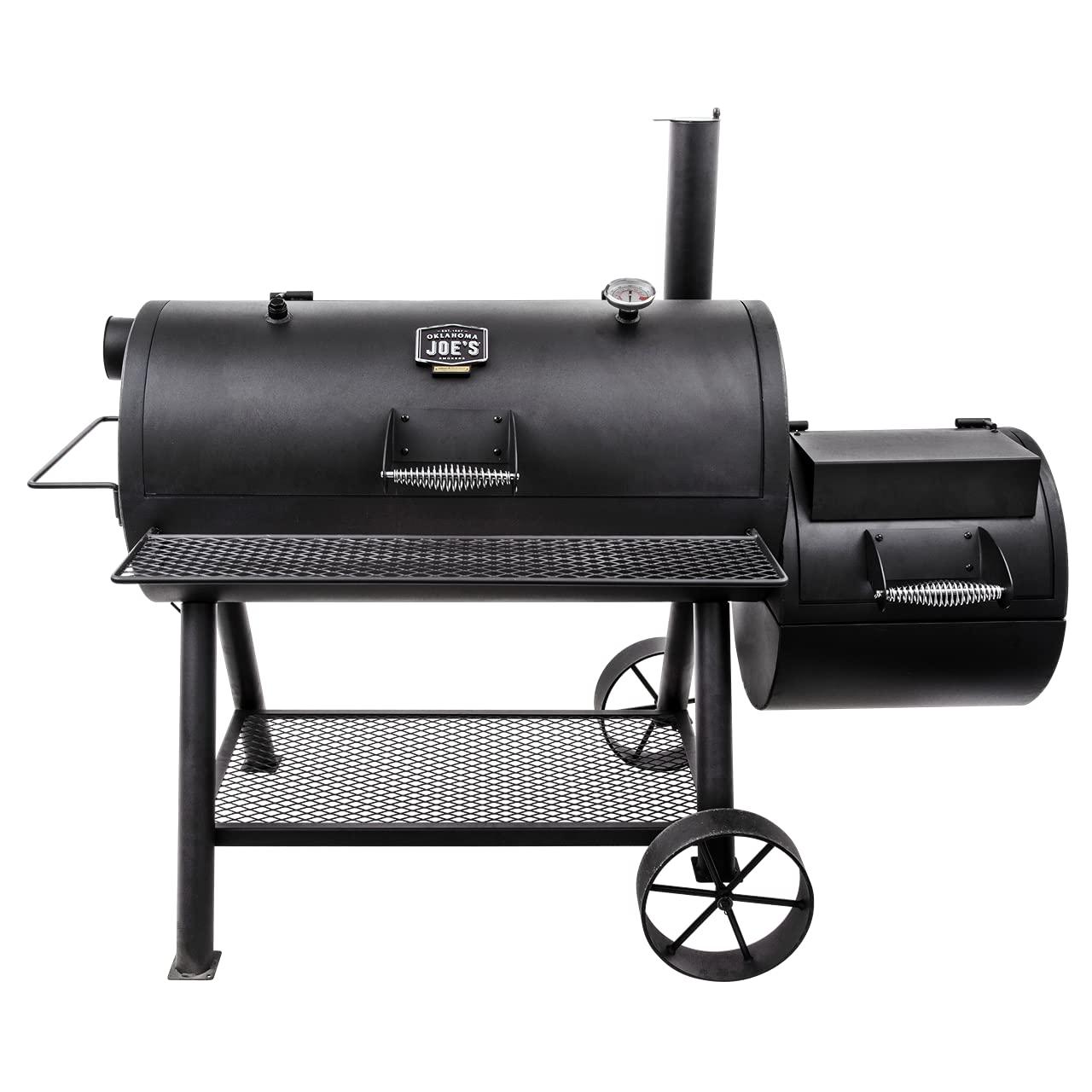 Oklahoma Joe's Oklahoma Joe's 1060 sq. in. Longhorn Reverse Flow Offset Smoker, Black