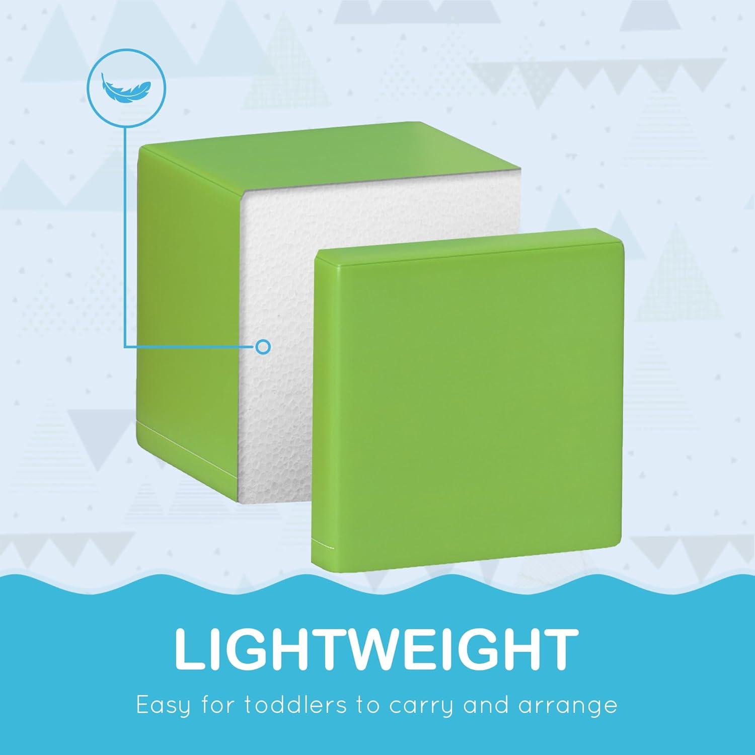 Soozier Soozier 12 Piece Foam Blocks, Soft Play Equipment For Kids, Climbing Toys For Toddlers, Safe Play Structures For Preschooler Baby Learning Development