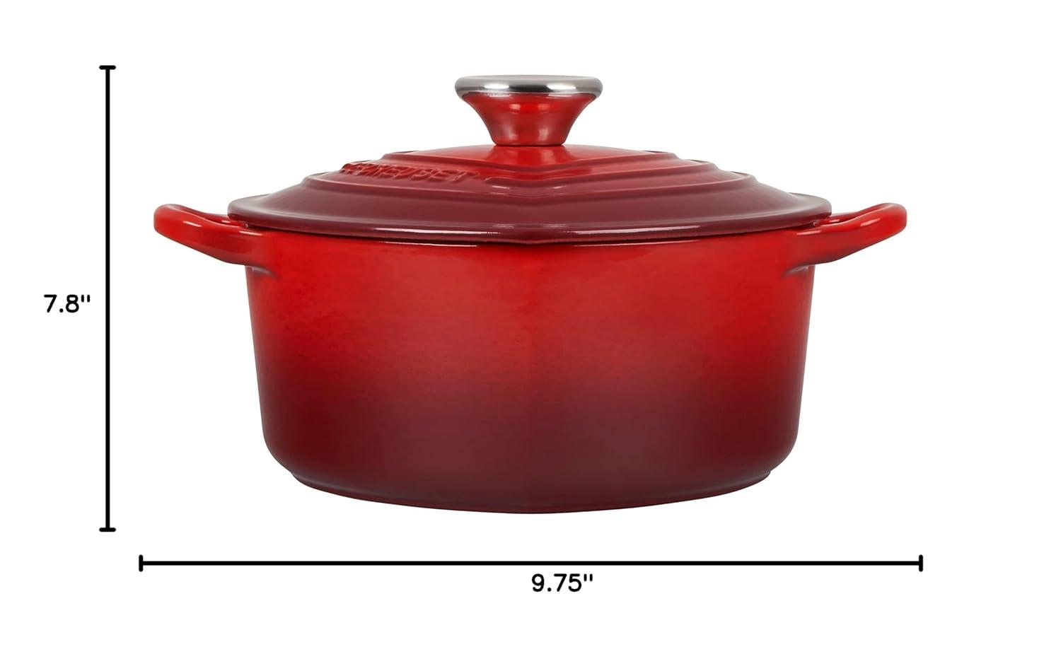 Le Creuset Le Creuset Enameled Cast Iron L'Amour Collection 2 Qt Heart Sheped Dutch Oven with Lid
