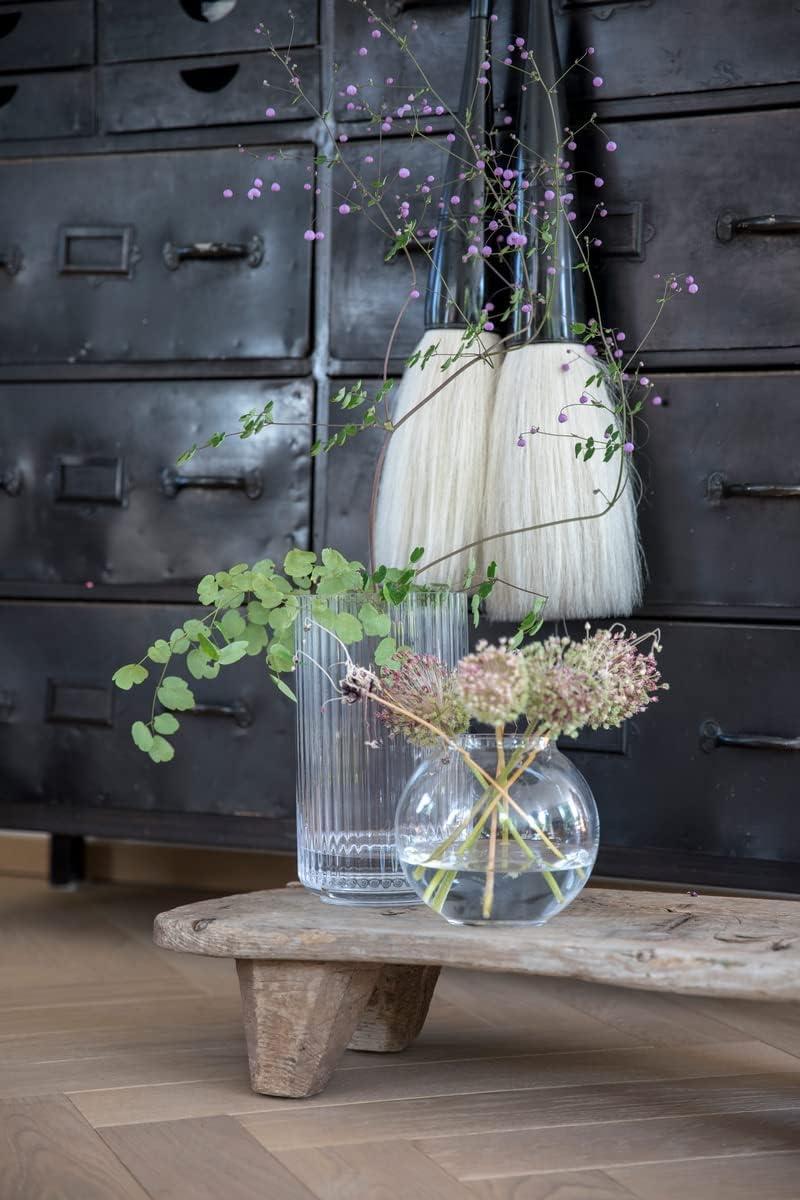 White Fluted Porcelain Decorative Table Vase