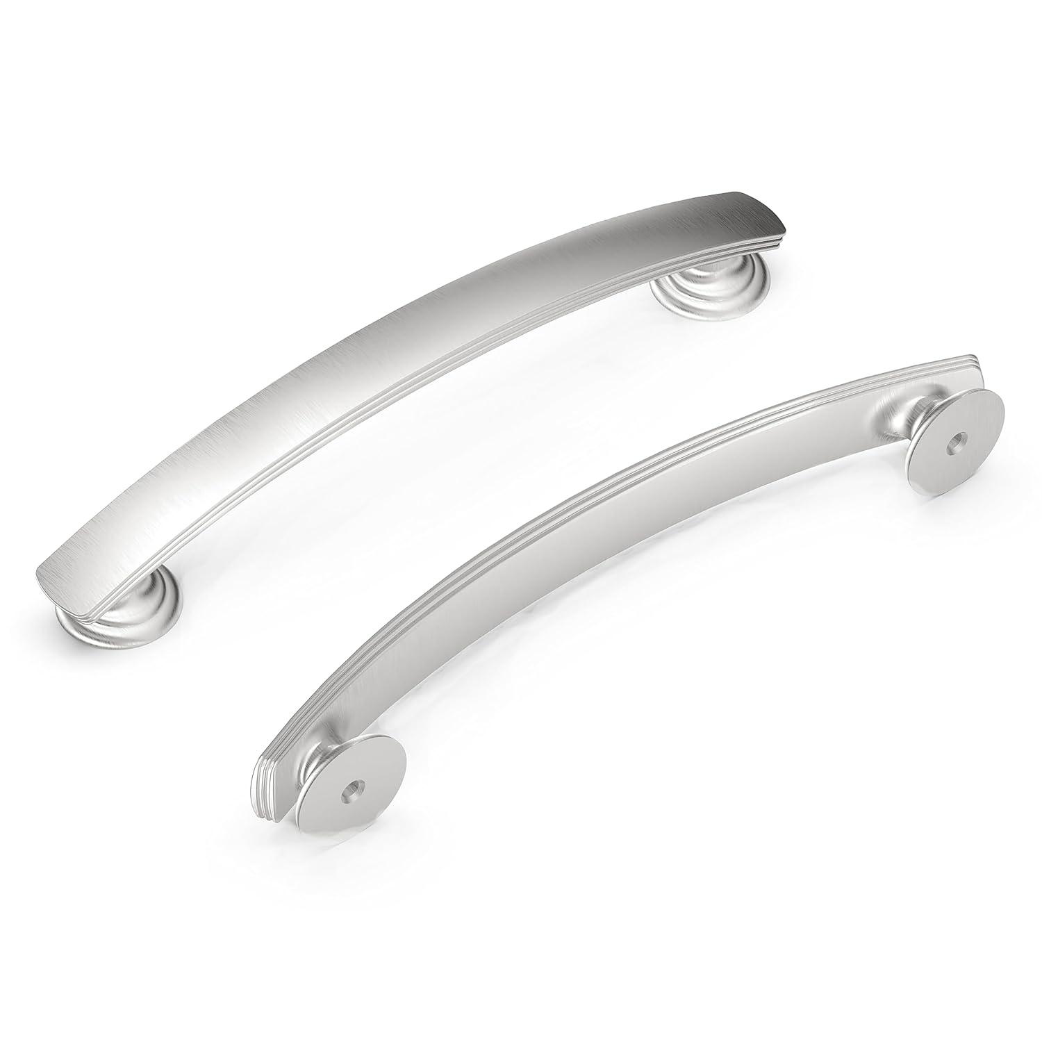 Hickory Hardware American Diner Kitchen Cabinet Handles, Solid Core Drawer Pulls for Cabinet Doors, 5-1/16" (128mm) (Set of 10)