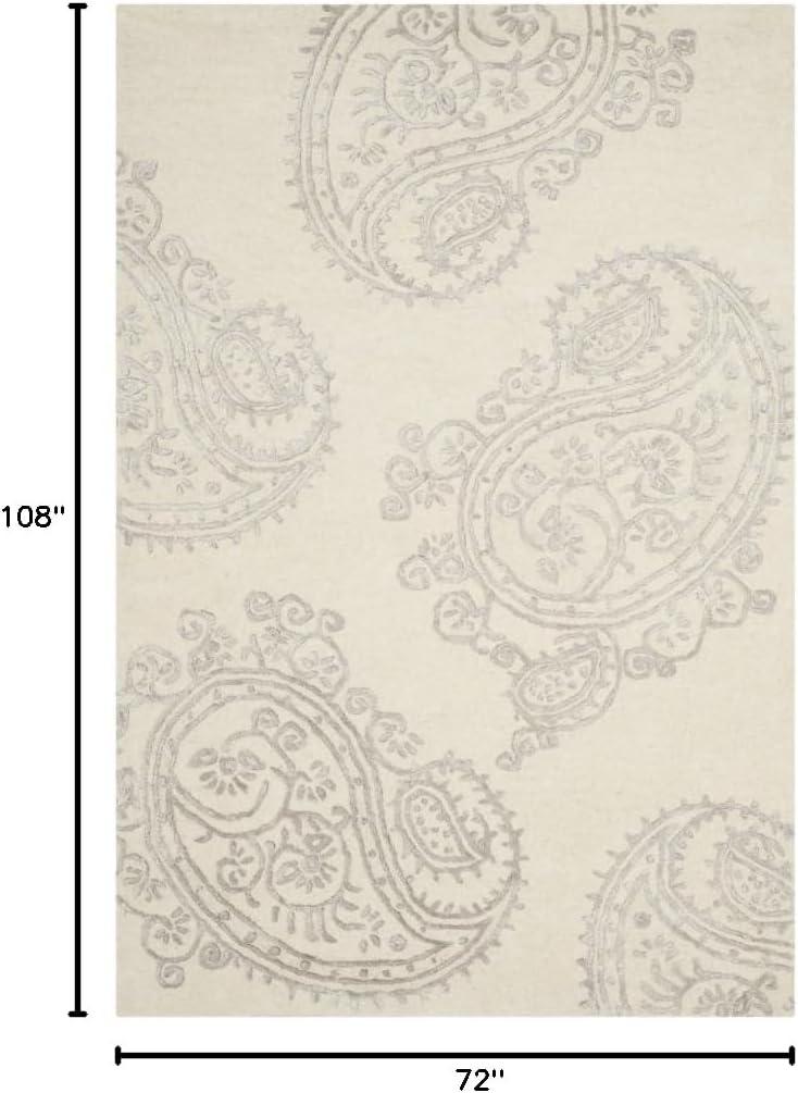 Bella BEL153 Hand Tufted Area Rug - Ivory/Beige - 6'x9' - Safavieh.