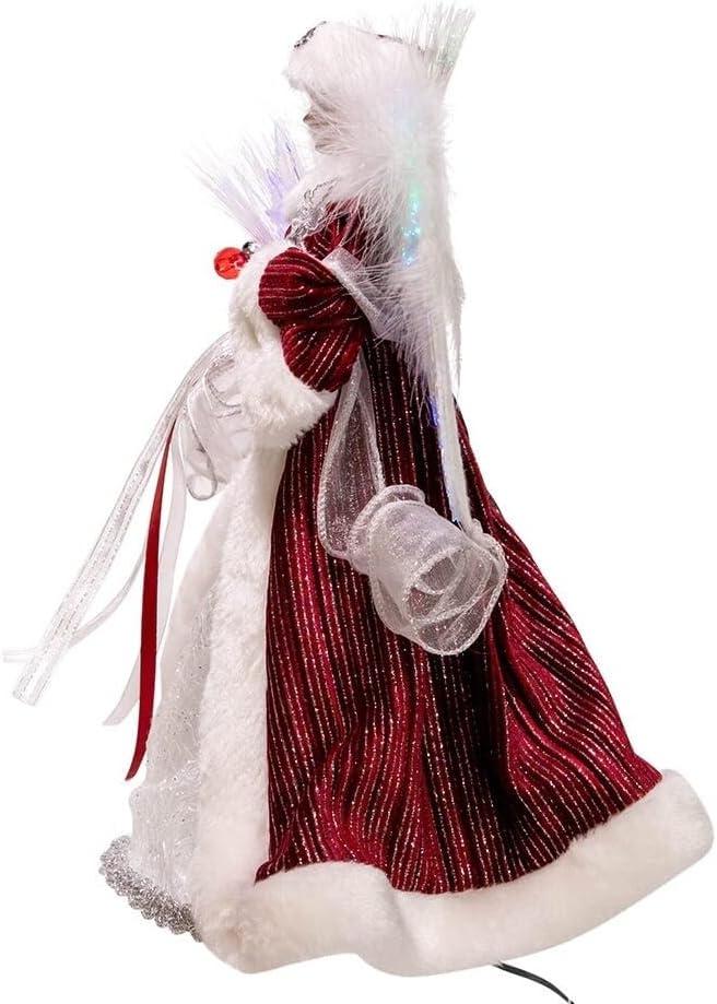 Angel Tree Topper with Fiberoptic LED Lights