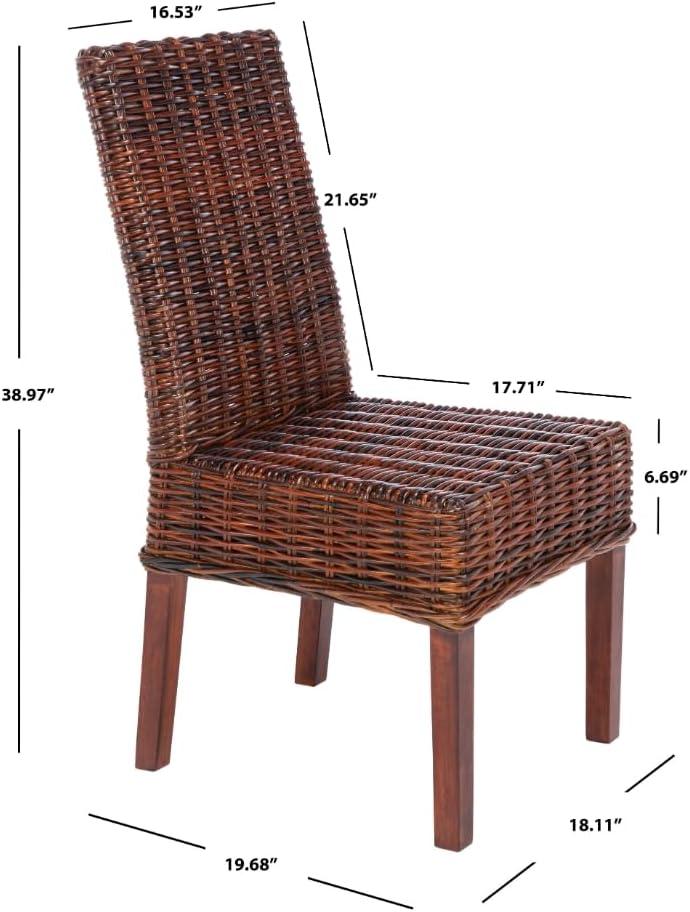 Sanibel 18"H Rattan Side Chair (Set of 2)  - Safavieh