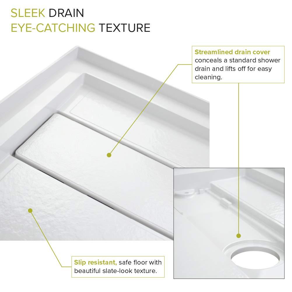 60'' W 32'' D Rectangular Single Shower Base