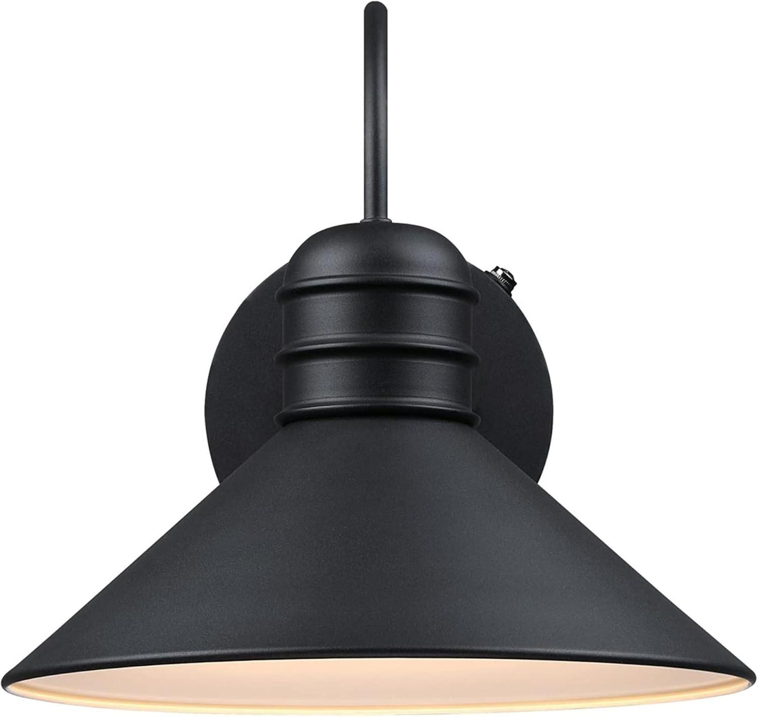 Westinghouse Lighting  Watts Creek One Light Outdoor Wall Fixture with Dusk to Dawn Sensor, Textured Black Finish - 1-Light