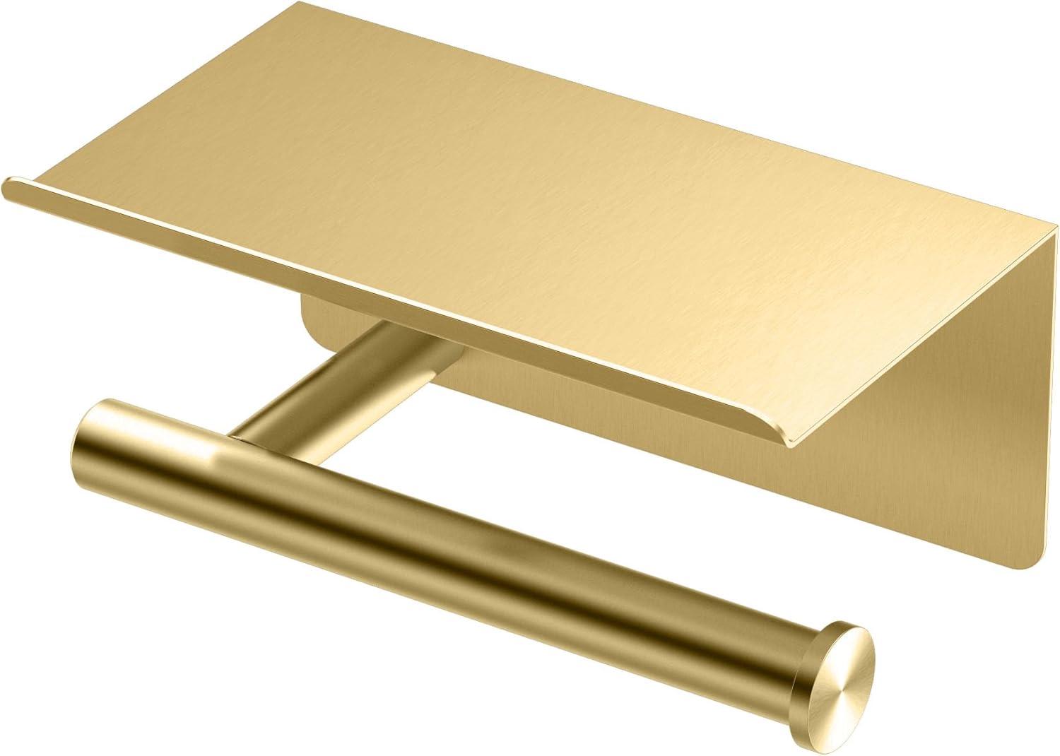 Gatco 1420MX Latitude II Toilet Paper Holder with Mobile Shelf, Matte Black