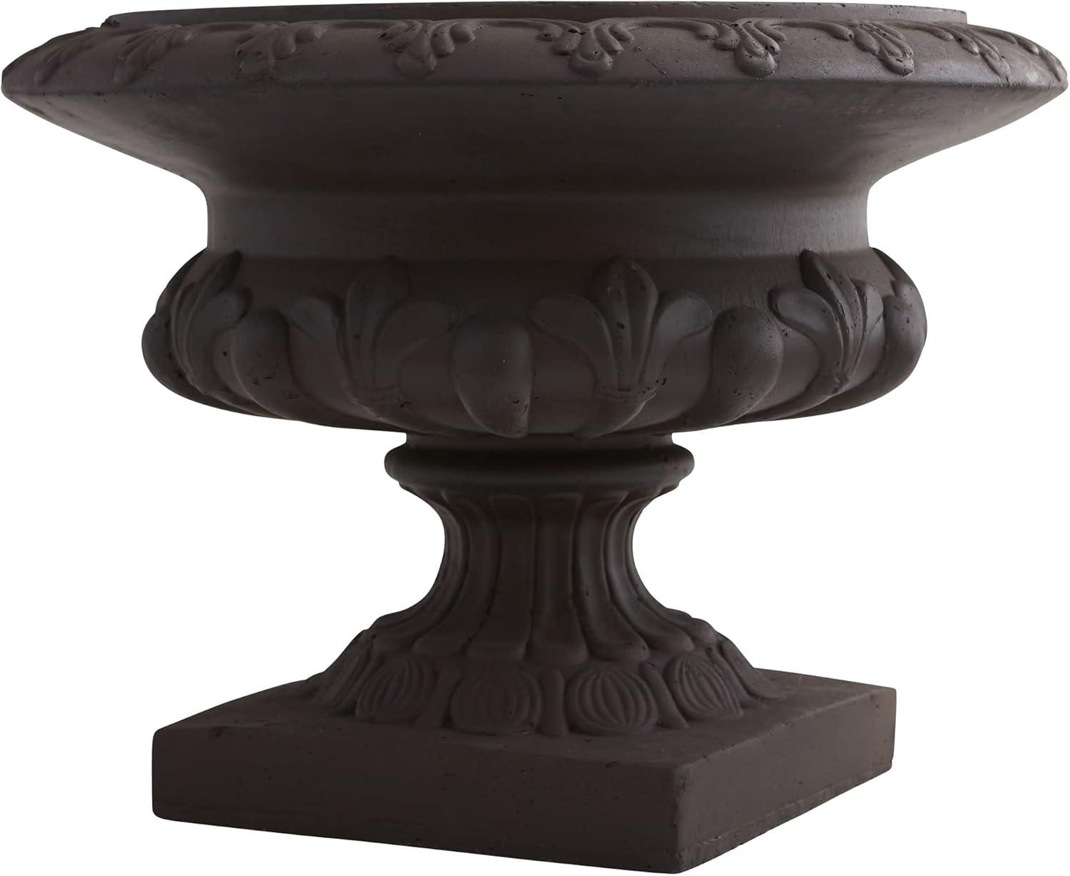 Nearly Natural 12.5in. Iron-finish Decorative Urn (Indoor/Outdoor)