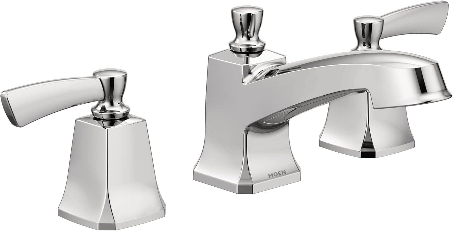 Conway Chrome Two-Handle Widespread Bathroom Faucet