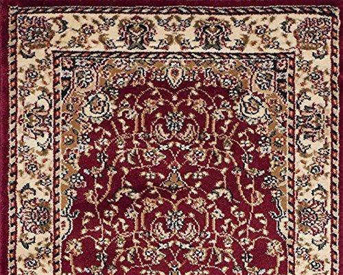 Lyndhurst LNH329 Power Loomed Runner Rug - Red/Ivory - 2'3"x6' - Safavieh