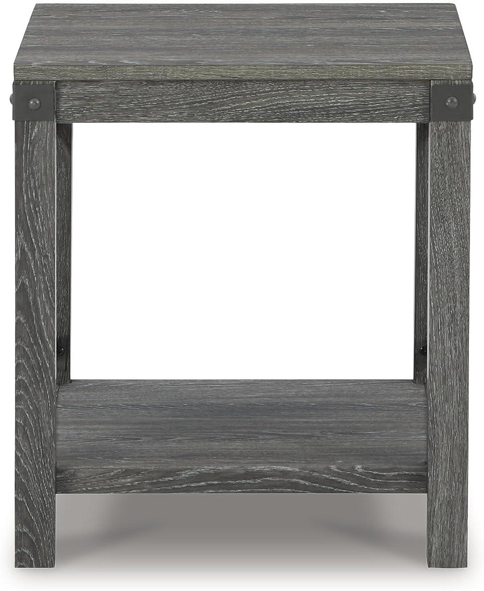 Signature Design by Ashley Casual Freedan End Table, Grayish Brown