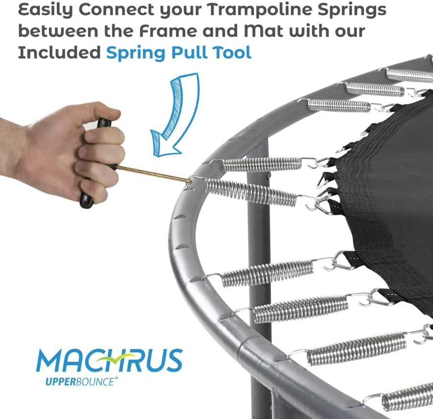 Upper Bounce Machrus Upper Bounce Premium Quality Heavy-Duty Galvanized Steel Trampoline Springs (Set of 15)