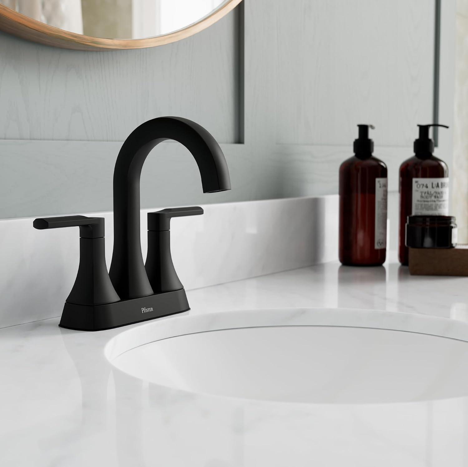 Vaneri Centerset Bathroom Faucet with Drain Assembly