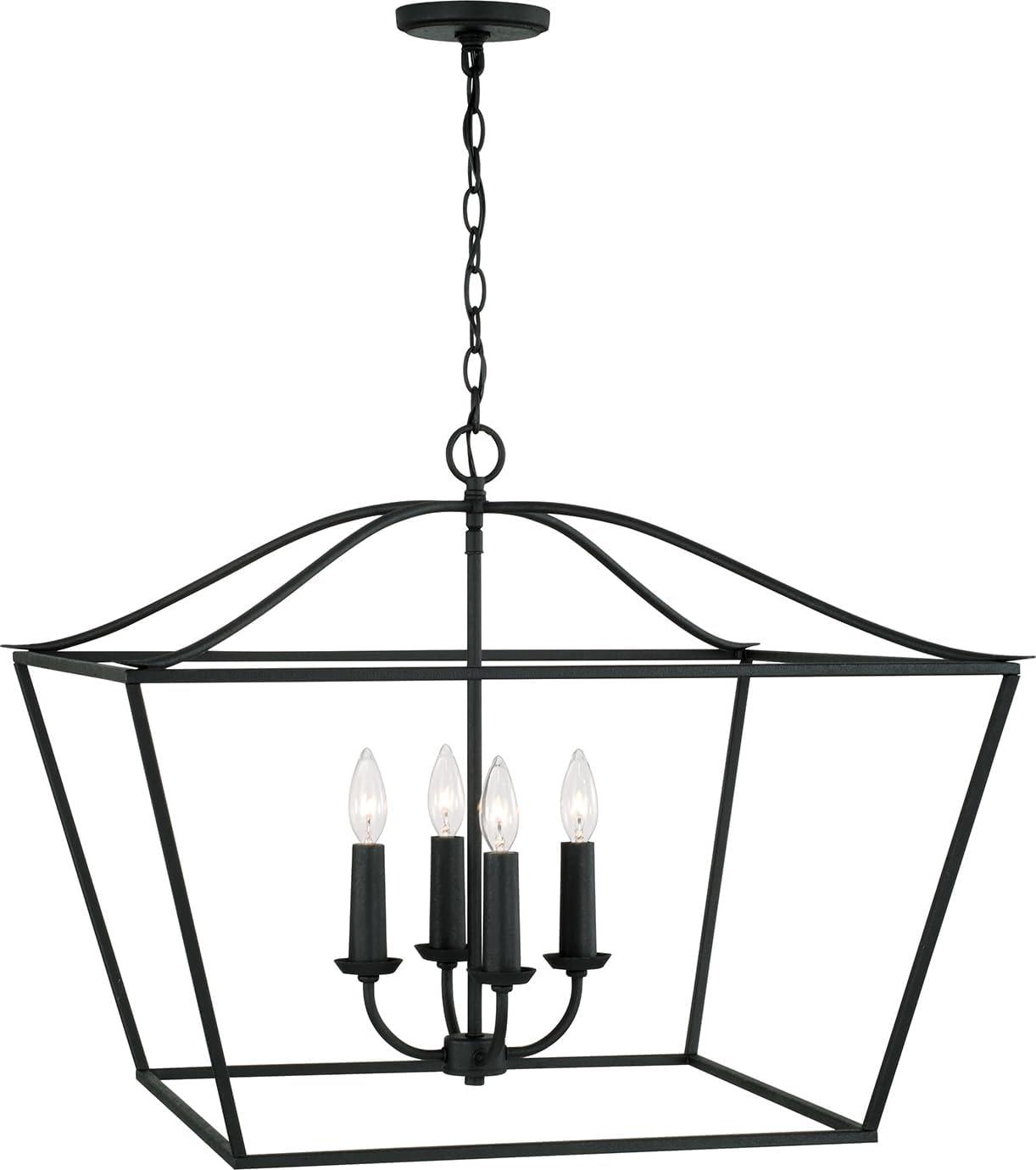 Capital Lighting Grady 4 - Light Dimmable Lantern Square / Rectangle Chandelier