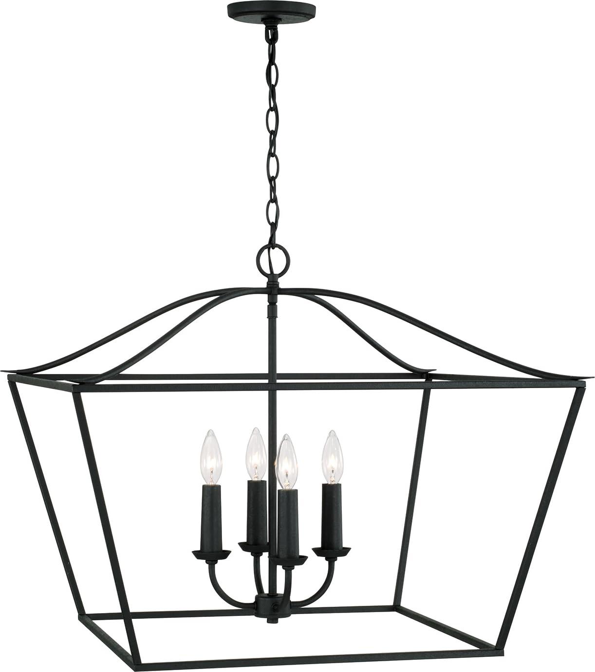 Capital Lighting Grady 4 - Light Dimmable Lantern Square / Rectangle Chandelier