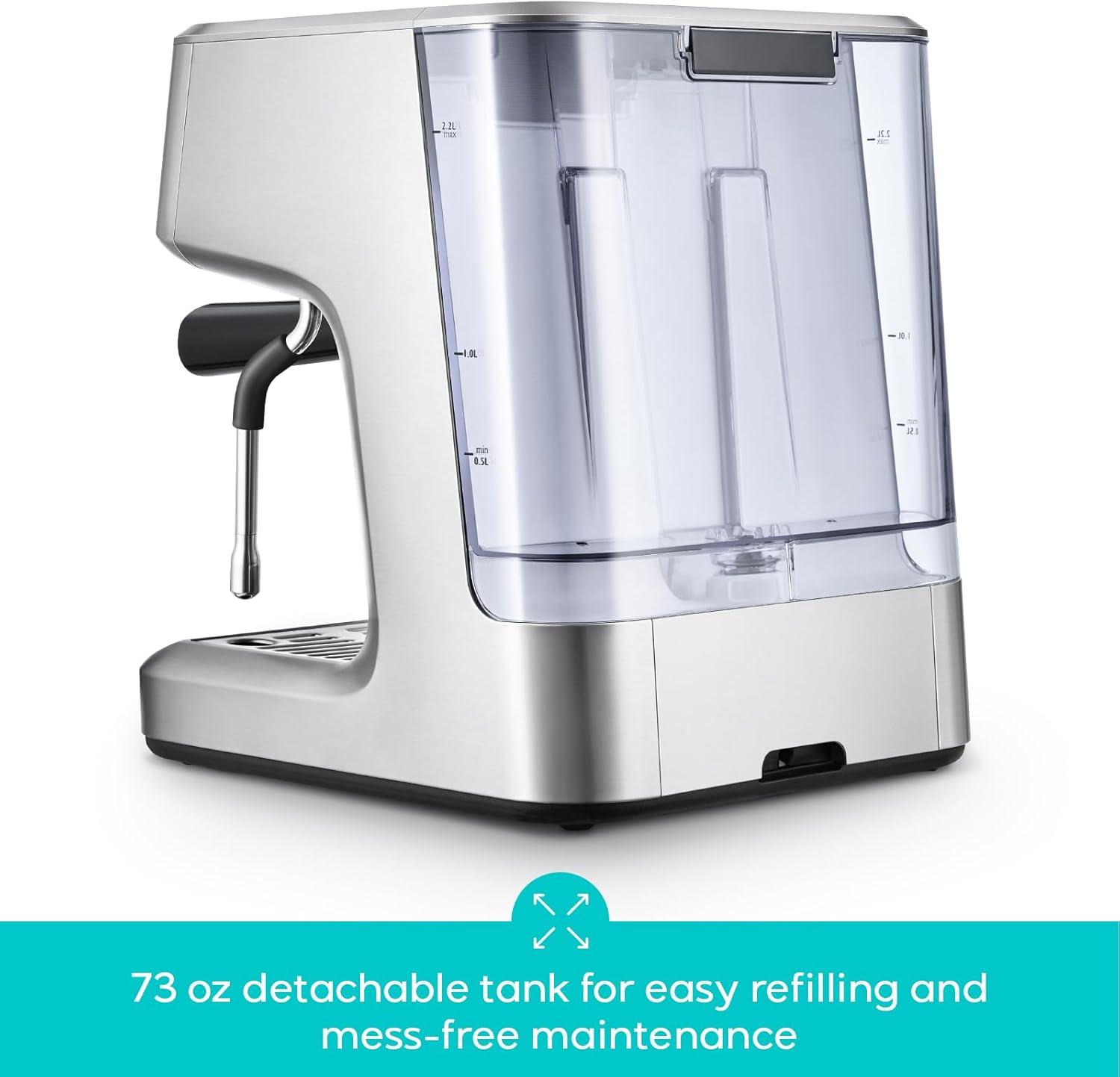 CASABREWS Ultra 20 Bar Espresso Machine W/ Lcd Display,powerful Milk Frother