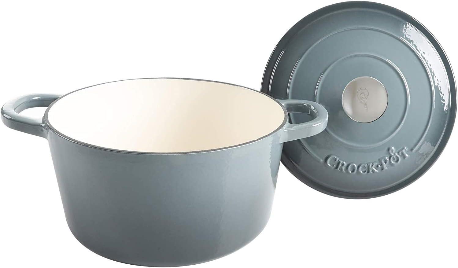 Slate Gray 5-Quart Enameled Cast Iron Dutch Oven