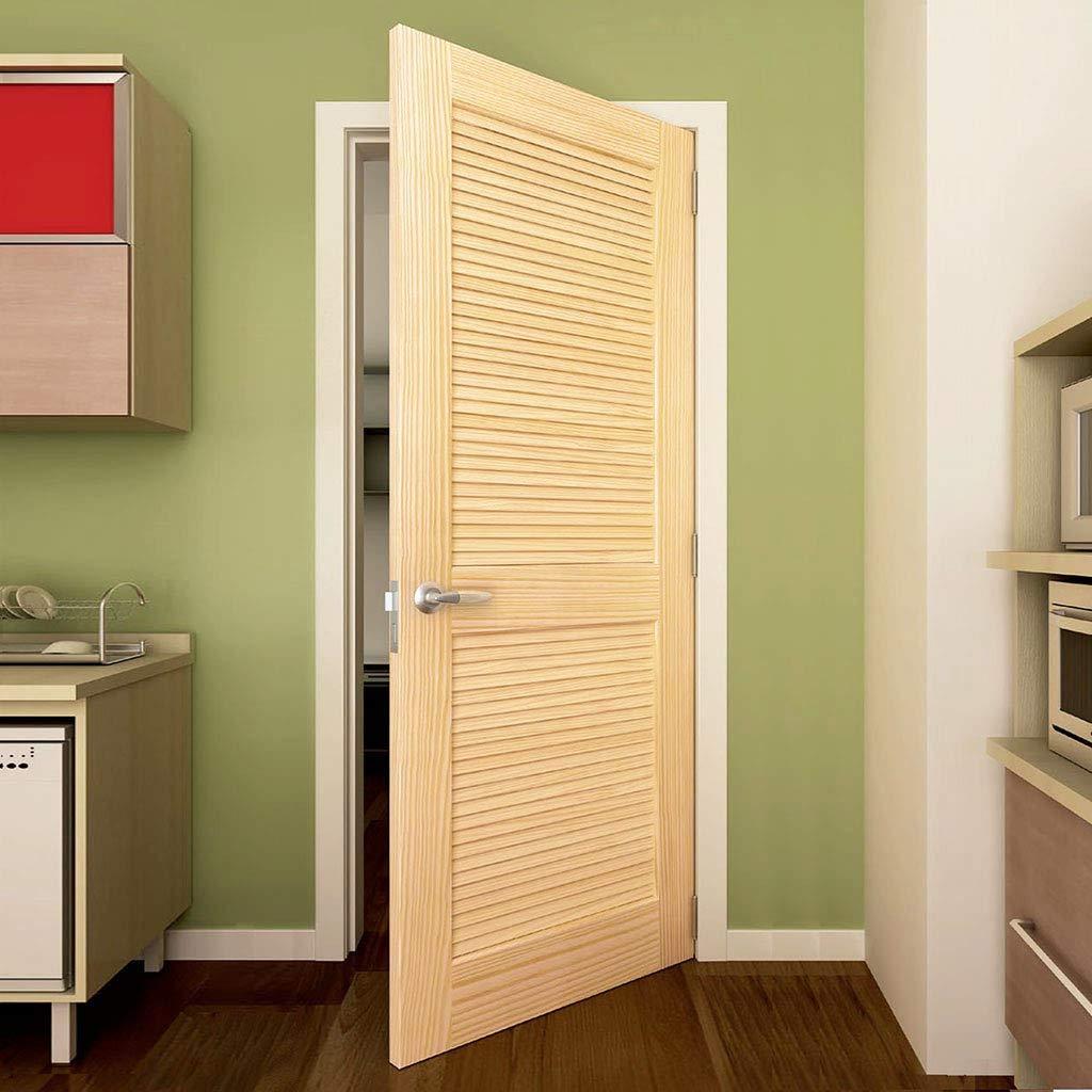 Kimberly Bay Louvered Solid Wood Unfinished Slab Standard Door
