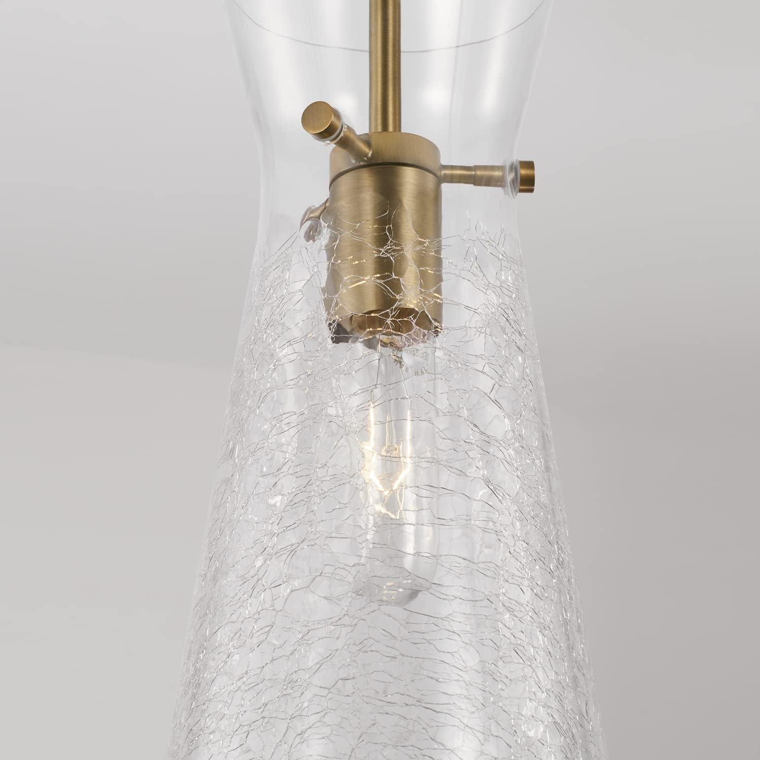 Mila 1 - Light Aged Brass Cone Pendant