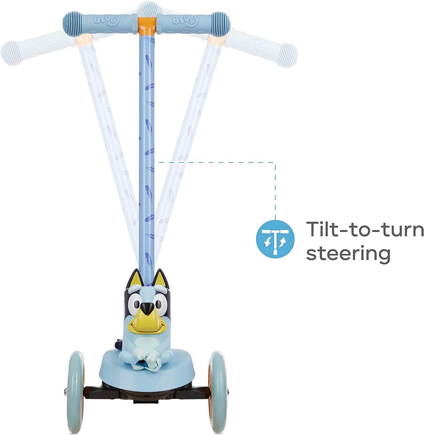 Bluey Light Up Deck 3-Wheeled Kick Scooter for Kids