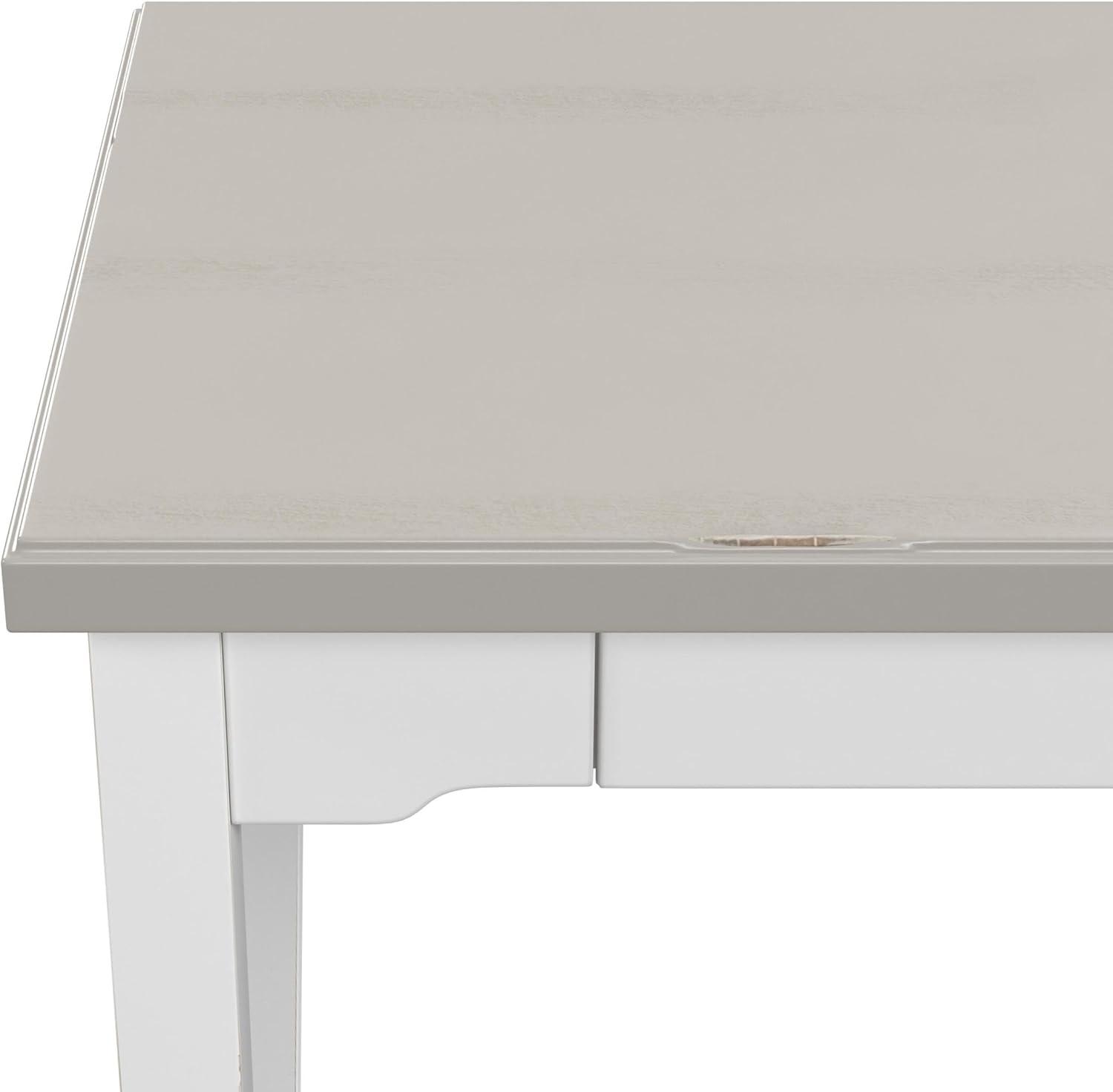 Hillsdale Furniture Clarion Wood Single Drawer Desk: Farmhouse Style, 75lb Capacity