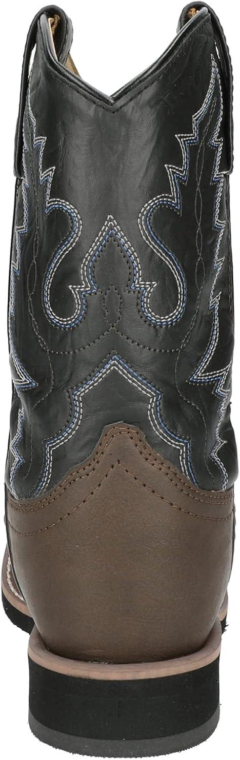 SMOKY MOUNTAIN BOOTS Kids Monterey Western Boots, Color: Brown/Black, Size: 6 (1575T-6R)