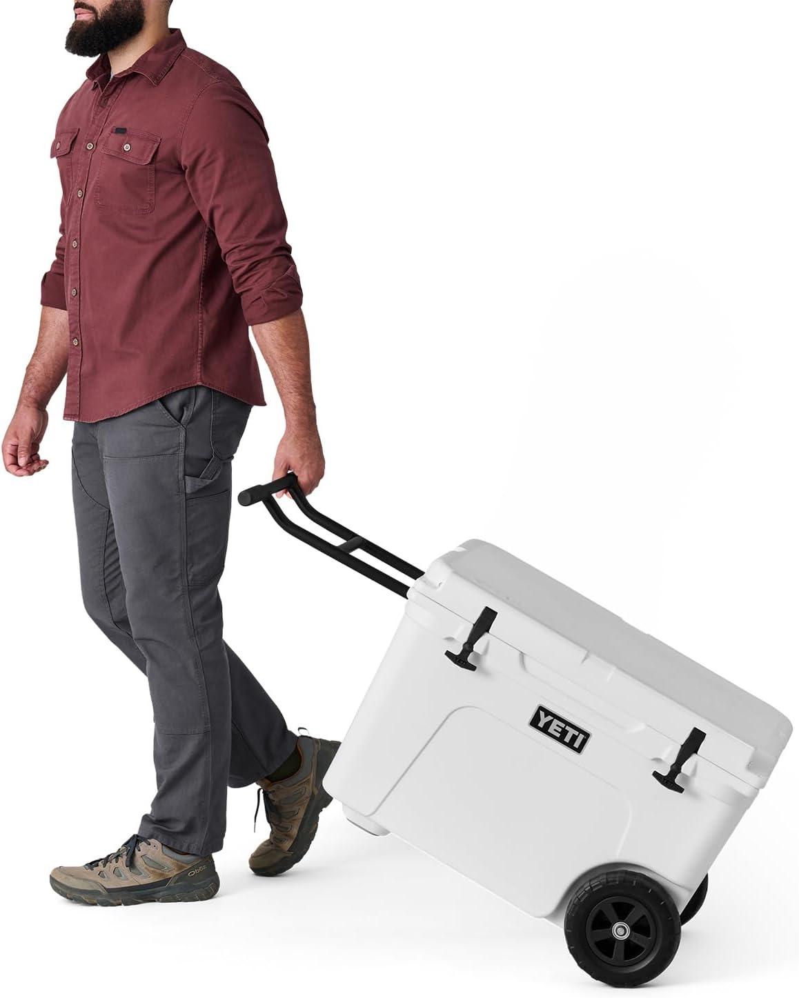 Big Sky Blue Rotomolded Wheeled Cooler with Bear Resistant Design