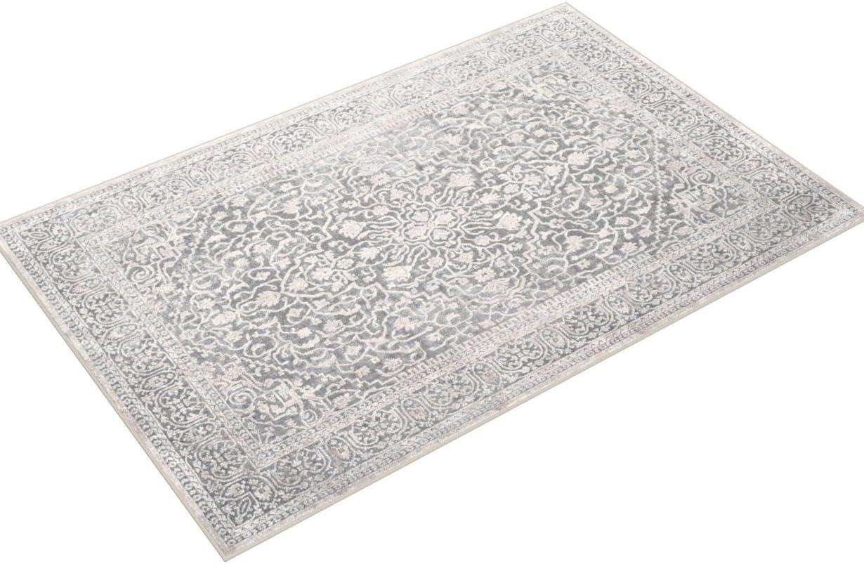Reflection RFT670 Power Loomed Indoor Area Rug - Light Grey/Cream - 5'1"x7'6" - Safavieh.