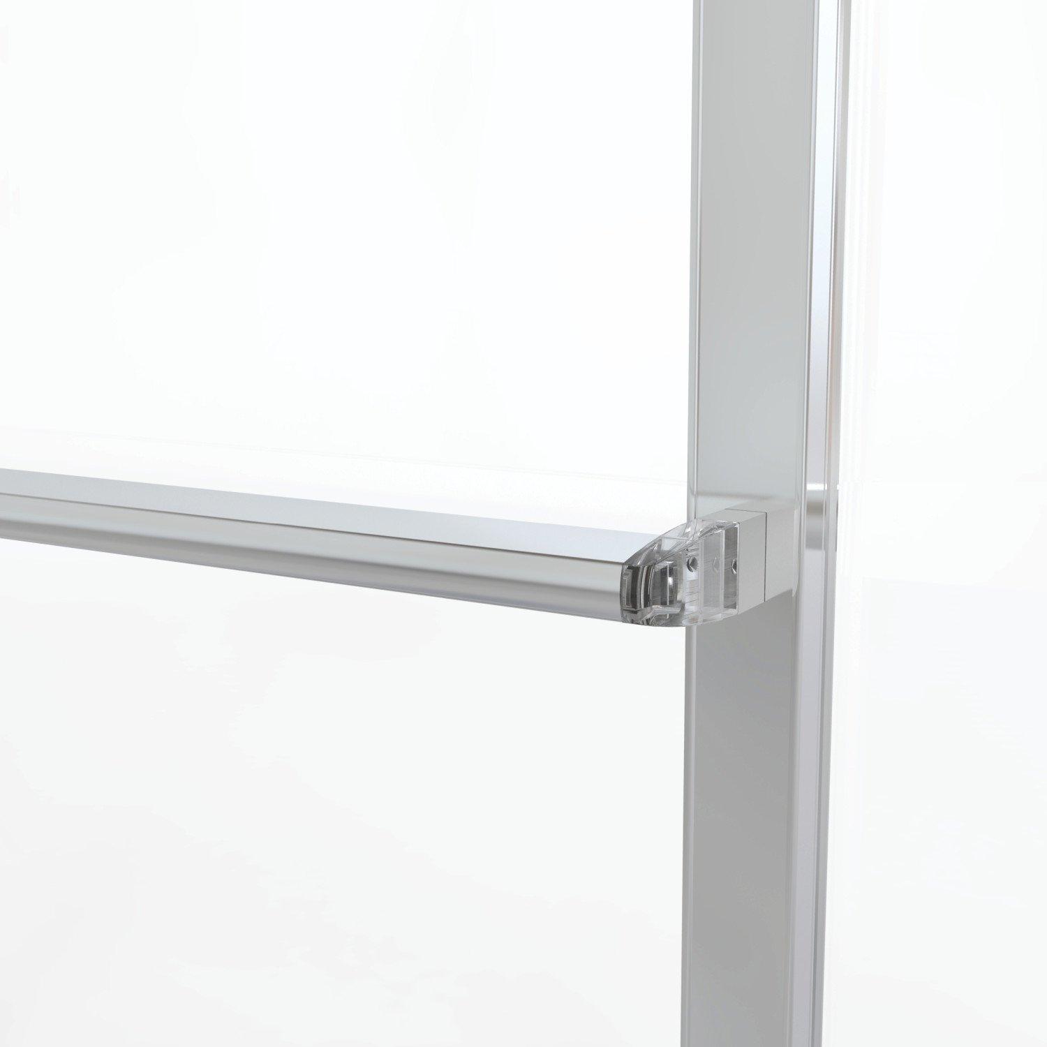 Basco Deluxe 44" W x 68" H Frameless Shower Door 7150-44TRNBN