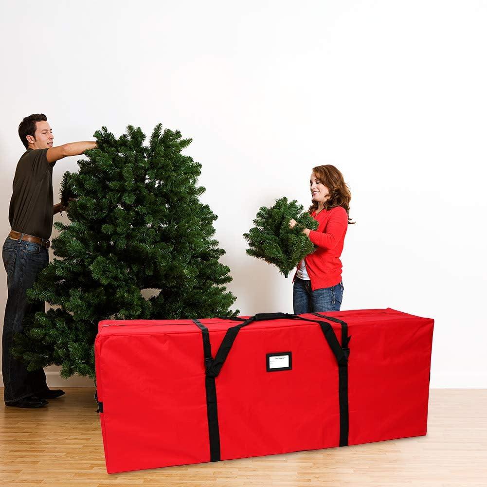 Extra Large Red Oxford Christmas Tree Storage Bag with Handles