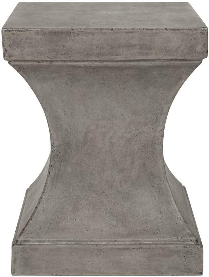 Curby Concrete Indoor/Outdoor Accent Stool  - Safavieh