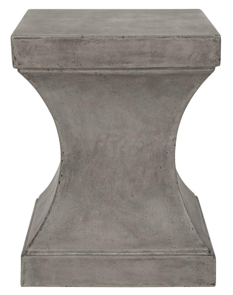 Curby Accent Stool - Indoor/Outdoor - VNN1002 - Gray - Safavieh