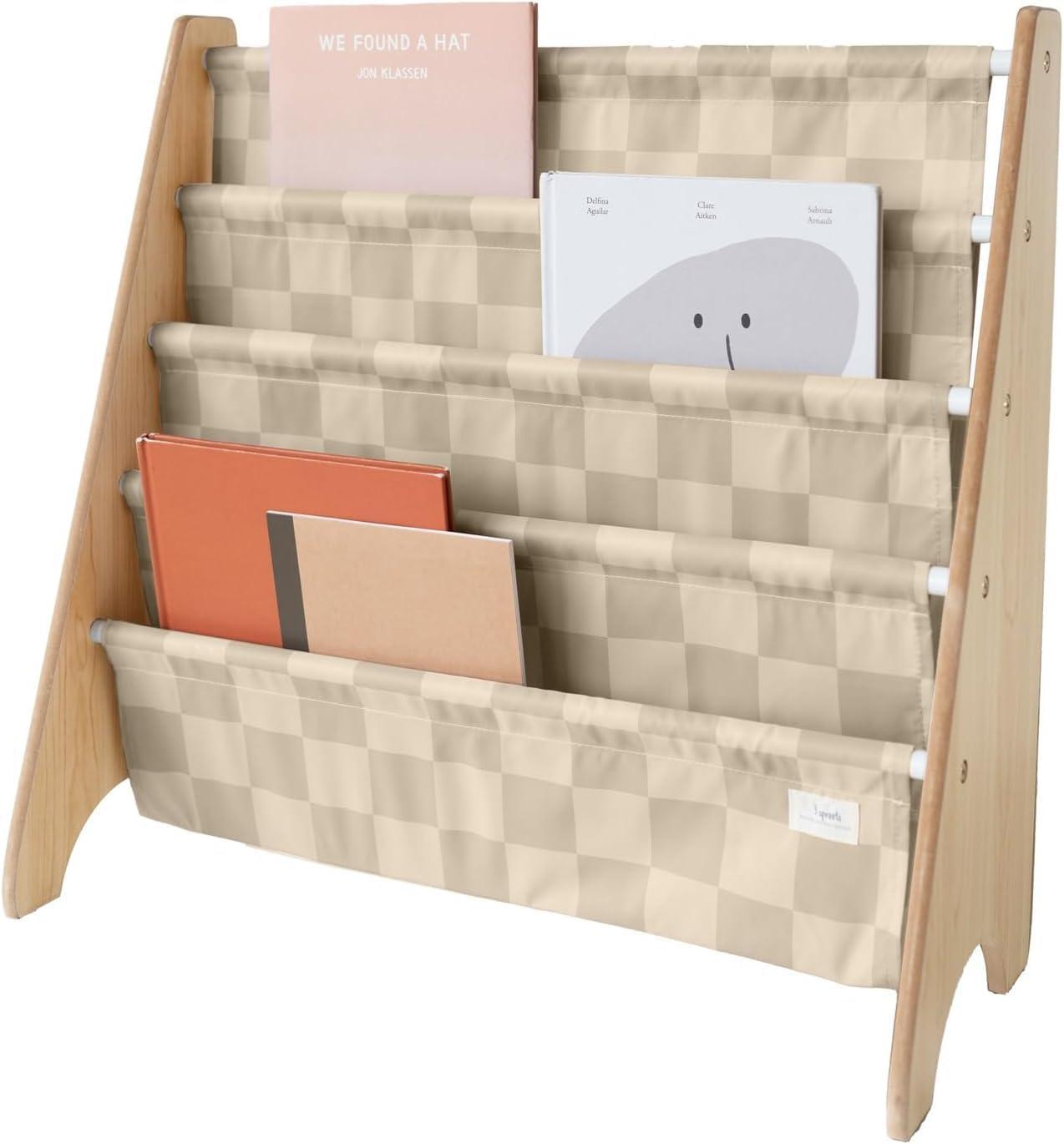 3 Sprouts URKS 3 Sprouts - Book Shelf - Kids Book Rack Organizer  - Baby Room Bookcase