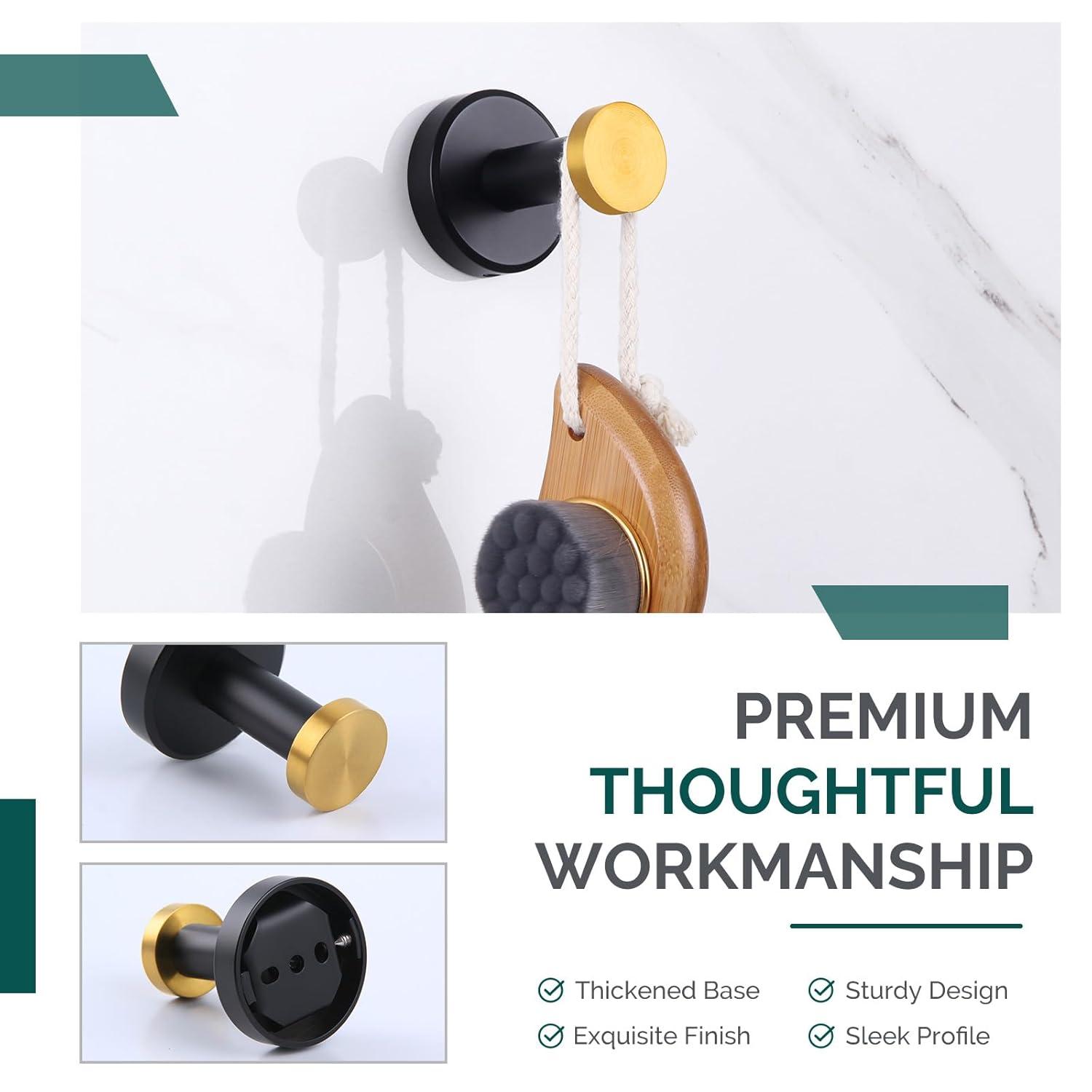 APLusee Stainless Steel Wall Mounted Robe Hook AE083