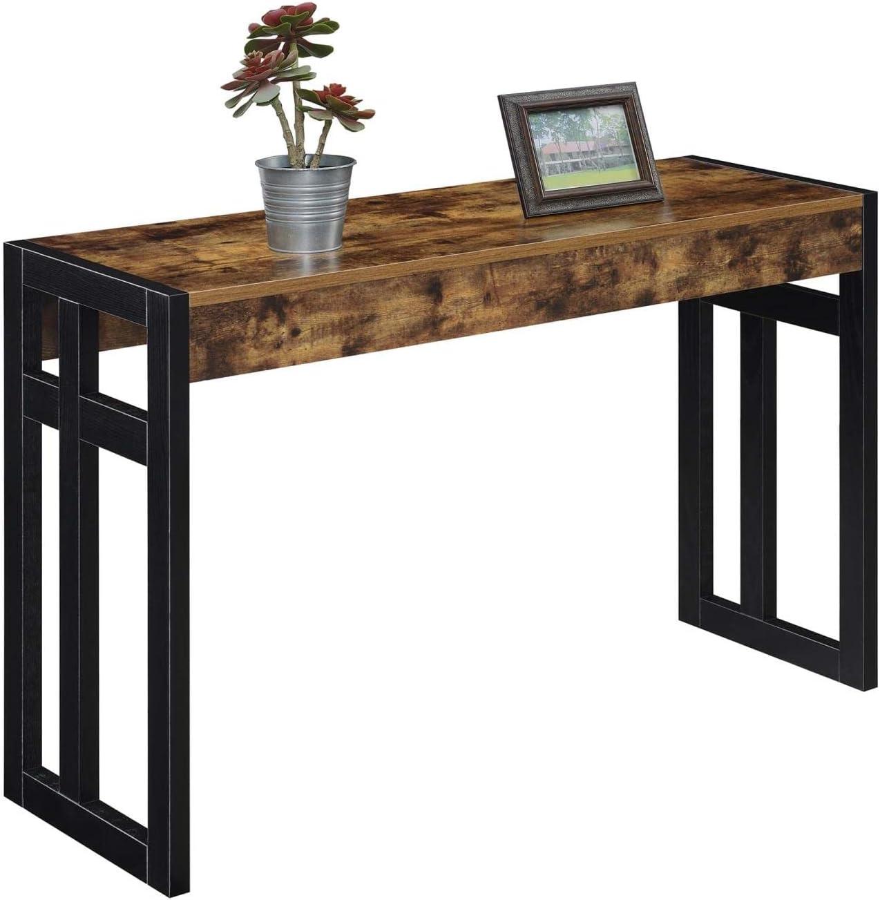 Convenience Concepts Monterey Console Table, Barnwood/Black