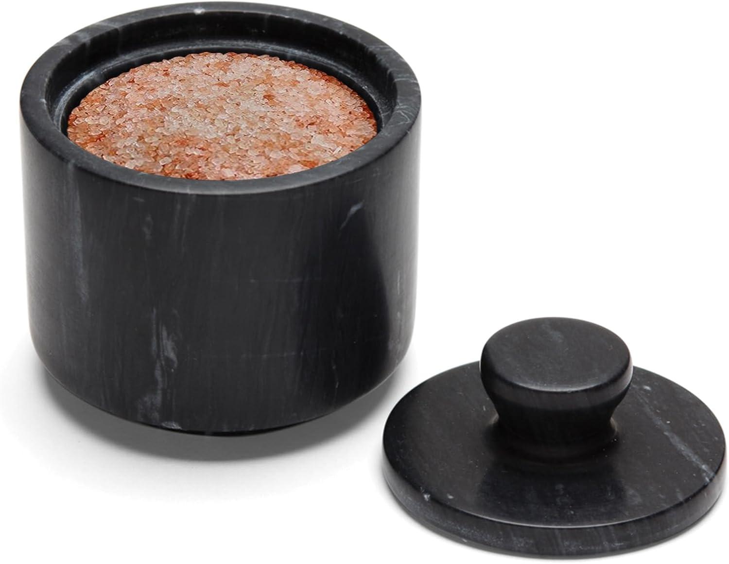 Fox Run Brands Fox Run Brands Marble Salt Cellar, Black