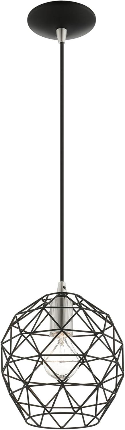 Livex Lighting Geometric Shade 1 - Light Pendant in  Black