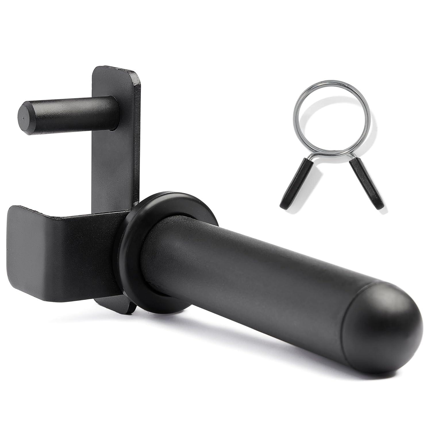 Sunny Health & Fitness Adjustable Weight Plate Storage Rack Attachment Accessory for Power Rack and Cage– Fits 1” and 2” Inch Olympic Style Weight Plates w Free SunnyFit® App Membership - SF-XFA010