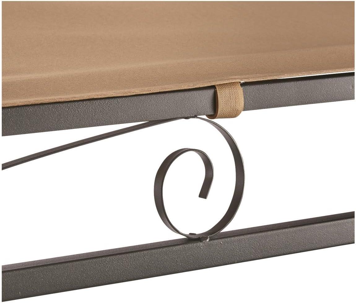 Tan 5' x 8' Steel Frame Outdoor Gazebo Canopy