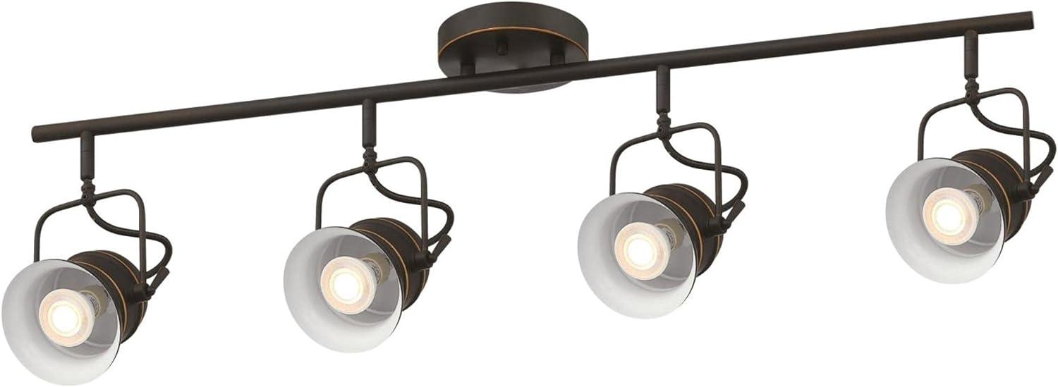 Boswell Oil Rubbed Bronze 4-Light Industrial Track Light