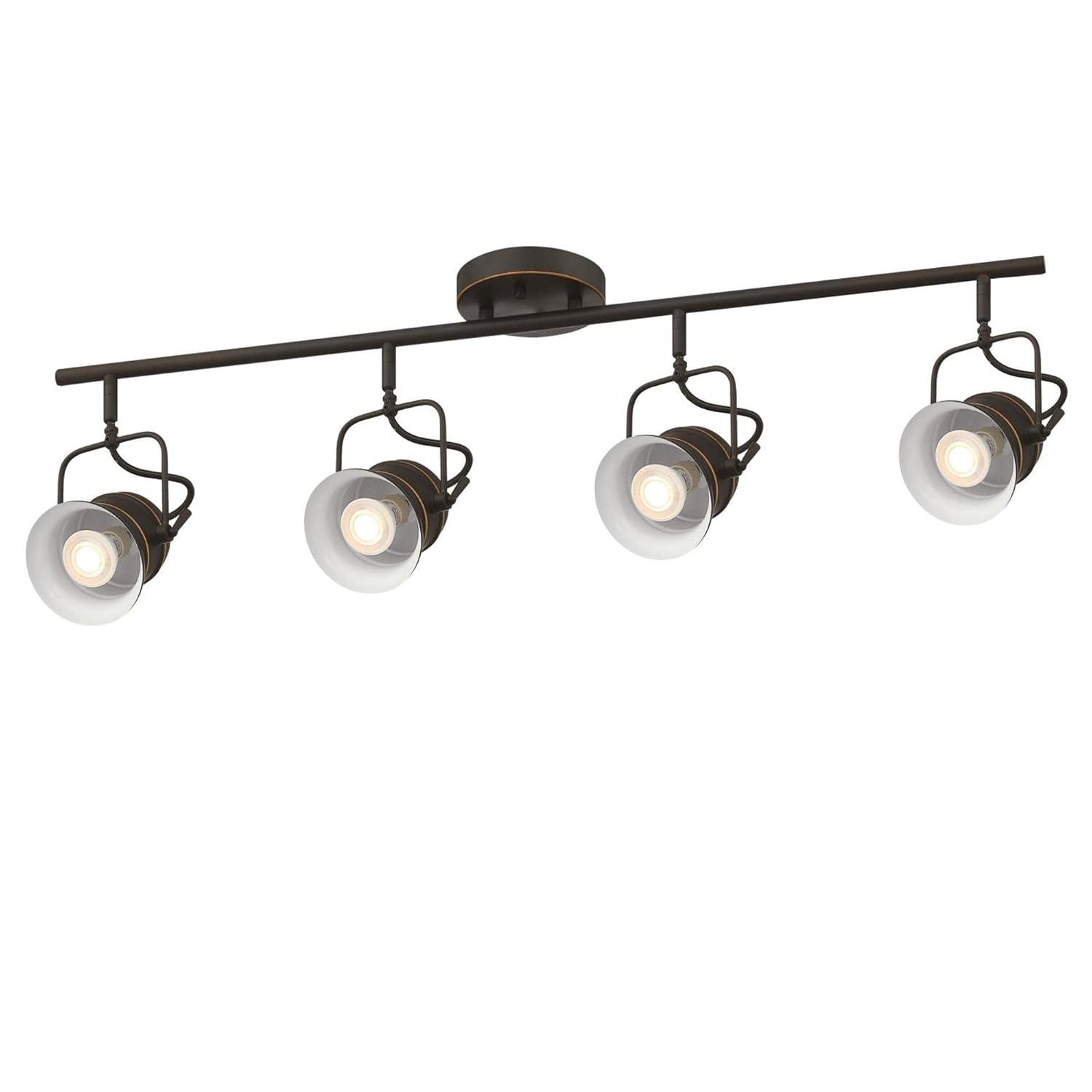 Boswell 3 ft. 4-Light Oil-Rubbed Bronze with Highlights Track Light Kit