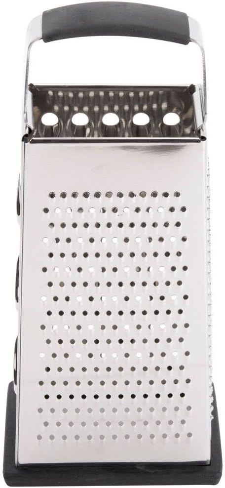 TableCraft Products SG205BH Stainless Steel 4 Sided Box Grater, 9" (Pack of 6)